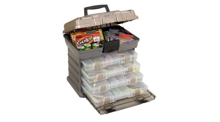 Plano Guide Series Stowaway Rack Tackle Box System - Graphite/Sandstone - 137401