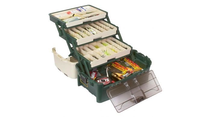 Plano Hybrid Hip 3-Tray Tackle Box - Forest Green - 723300