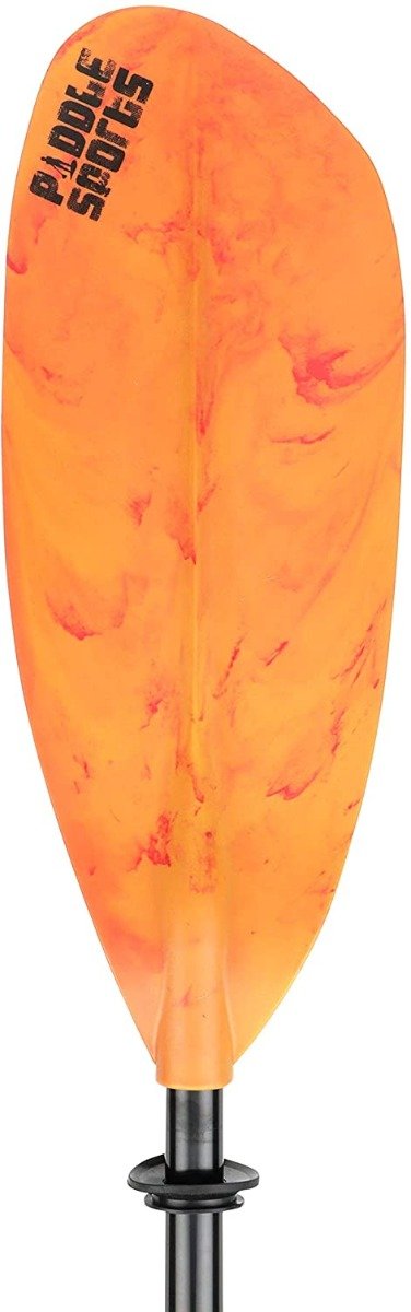 Attwood Marine - Vibrant Asymmetrical Paddle, Orange/Red - 7 Feet Long, Kayaking- 117562