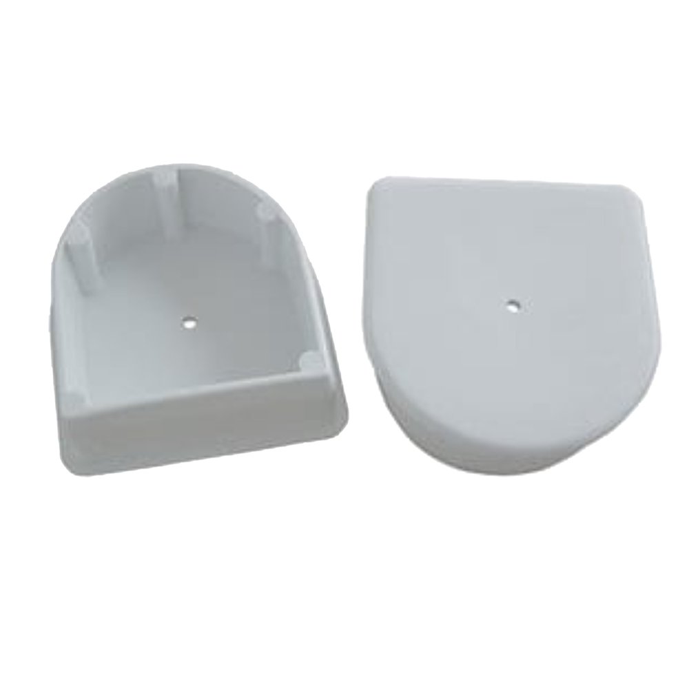 Dock Edge - End Plug - Large - 2-Pack - White - DE1026F