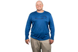 PartsVu - Long Sleeve Performance Shirt - Royal Blue - Medium