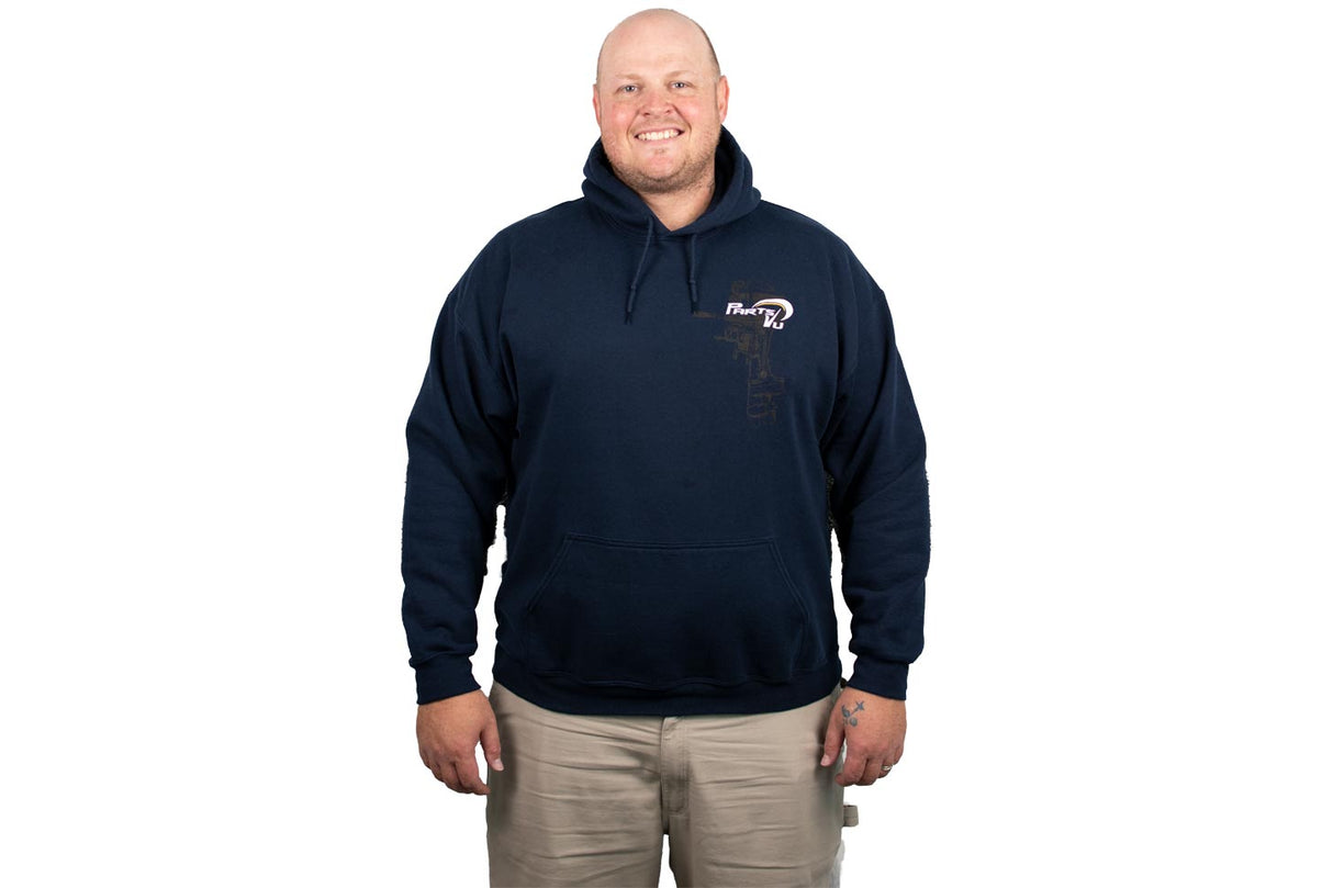 PartsVu - Motor Hoodie - Heavy Blend - Navy - Medium