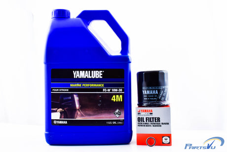 Yamaha F75 F90 F100 10W-30 Oil Change Kit