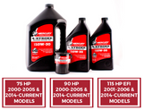 Mercury Marine 75 & 90 Carbureted & 115 HP EFI Four Stroke Outboard FC-W 10W-30 Oil Change Kit