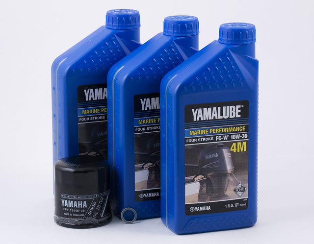 Yamaha F40 F50 T50 10W-30 Oil Change Kit - 1996-2000 models - See description for engine application