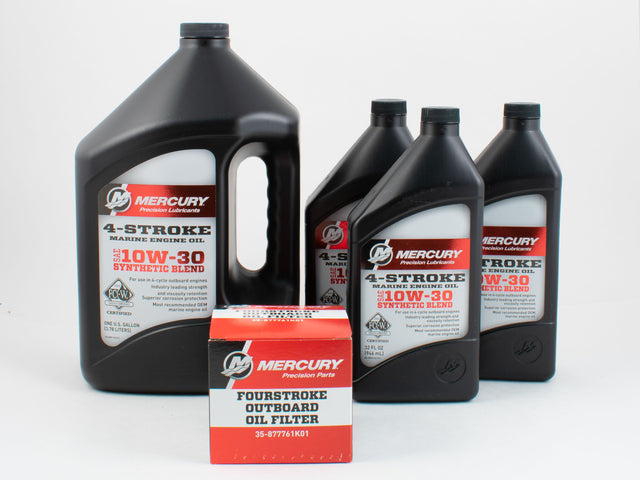 Mercury Marine 150 HP EFI Four Stroke Outboard FC-W 10W-30 Synthetic Blend Change Kit