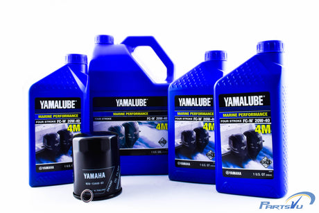 Yamaha F225 F250 F300 4.2L V6 20W-40 Oil Change Kit