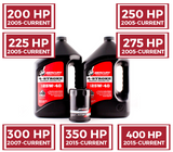 Mercury Marine 200 225 250 275 300 350 & 400R HP Verado Four Stroke Outboard FC-W 25W-40 Oil Change Kit