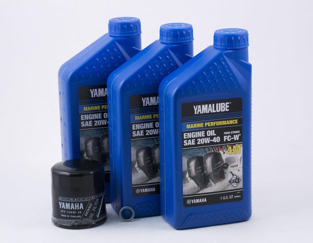 Yamaha F40 F50 T50 20W-40 Oil Change Kit - 1996-2000 models - See description for exact engine application