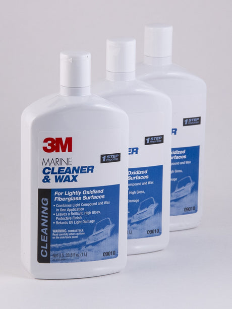 3M - Marine Cleaner and Wax - f/ Fiberglass - 32 oz. - 3-Pack - 09010