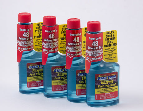 Star Brite - Star Tron Enzyme Fuel Treatment - Classic Gas Formula - 8 oz - 4 Pack - 14308