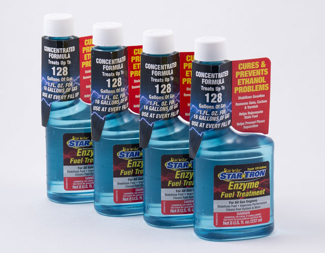 Starbrite - Star Tron Enzyme Fuel Treatment - Concentrated Gas Formula - 8 oz. - 4 Pack - 93008