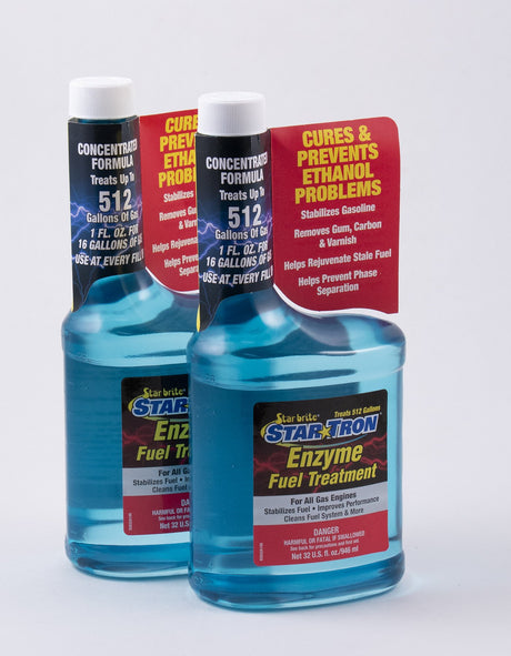 Starbrite - Star Tron Enzyme Fuel Treatment - Concentrated Gas Formula- 32 oz - 2 Pack - 93032