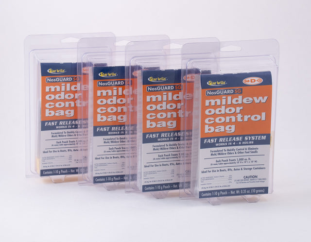 Starbrite - NosGuard SG Mildew Odor Control Bags Fast Release Formula - 10 Grams - 4-Pack - 89970