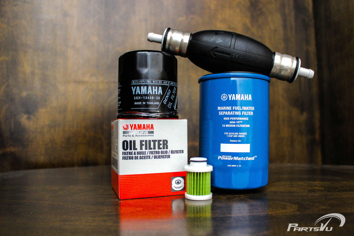 Yamaha 2006 & Newer F115 Oil Filter Fuel/Water Separating Filter w/ Primer Bulb Kit MAR-M10EL-00-00