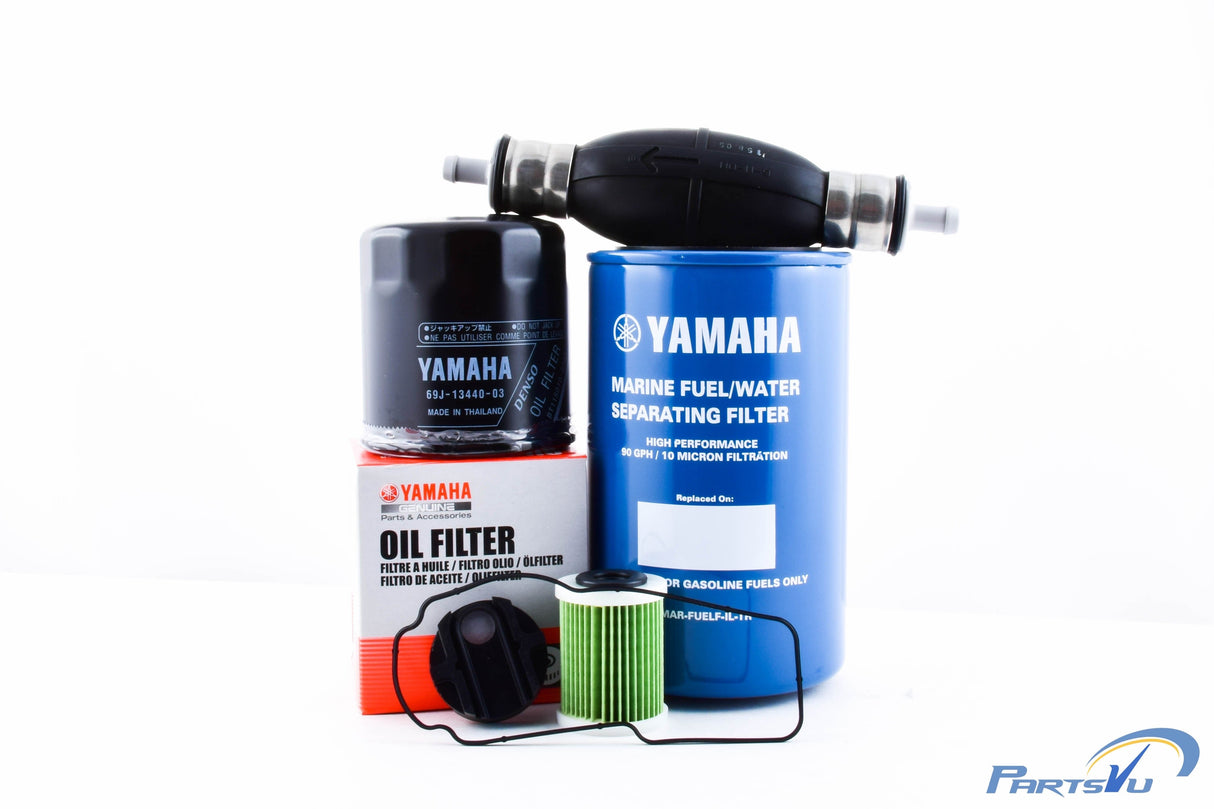 2006-2010 Yamaha F200 F225 3.3L V6 Oil Fuel VST Filter w/ Primer Bulb Kit
