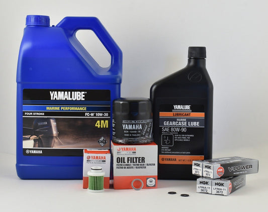 Yamaha F115 100 Hour Service Maintenance Kit - Yamalube 10W-30 - 2006-2014 (See Models)