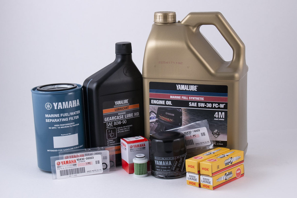 Yamaha VF115 SHO 100 Hour Service Maintenance Kit with HD Gear Lube - Yamalube 5W-30 Synthetic