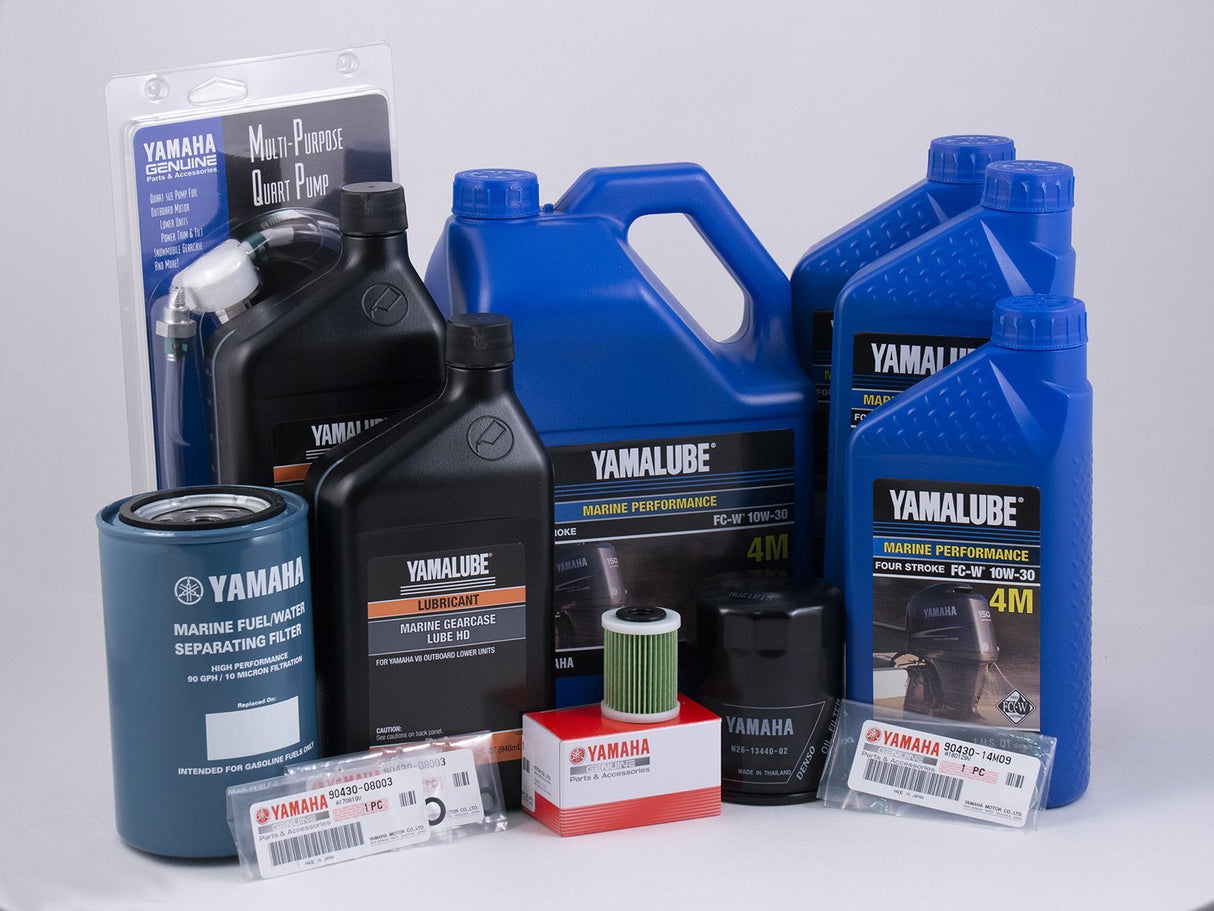 Yamaha F225 F250 F300 4.2L V6 20 Hour Service Maintenance Kit - Yamalube 10W-30 - All Models