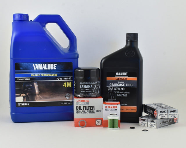 Yamaha F90 100 Hour Service Maintenance Kit - Yamalube 10W-30 - 2006-2017(F90A)