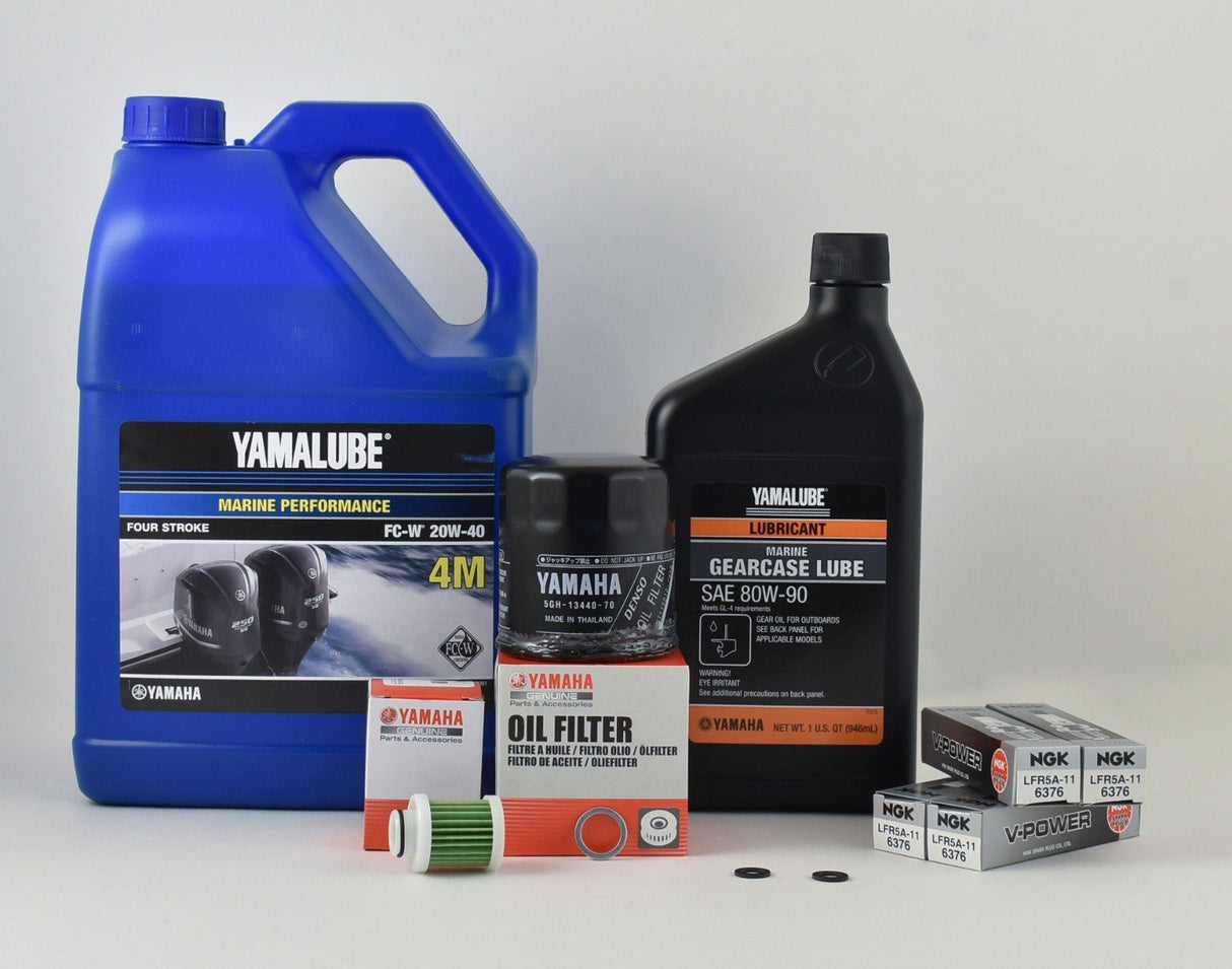 Yamaha F90 100 Hour Service Maintenance Kit - Yamalube 20W-40 - 2006-2017(F90A)