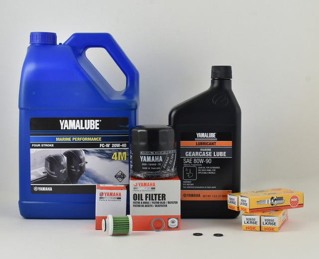 Yamaha F90 100 Hour Service Maintenance Kit - Yamalube 20W-40 - 2016-Current (F90B)