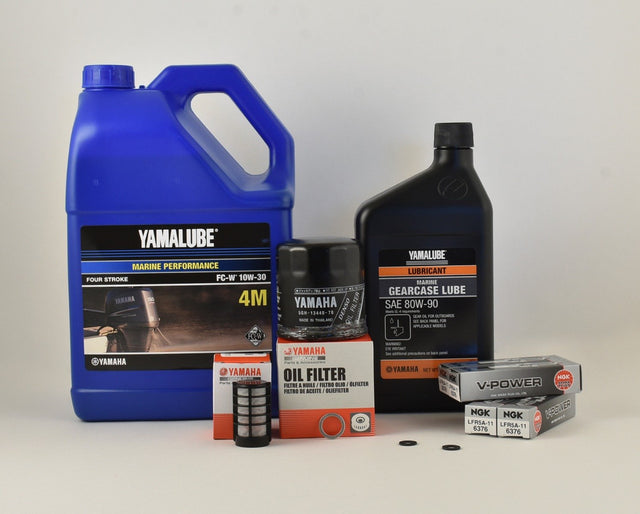 Yamaha F90 100 Hour Service Maintenance Kit - Yamalube 10W-30 - 2003-2004