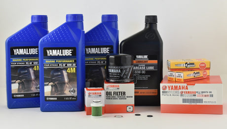 Yamaha F70 100 Hour Service Maintenance Kit with Cooling - Yamalube 10W-30 - All Models