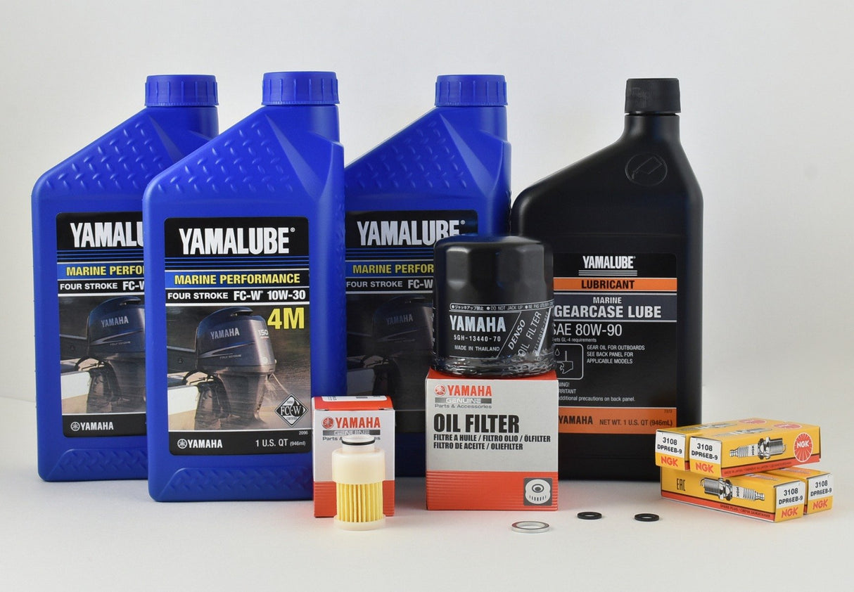 Yamaha F60 100 Hour Service Maintenance Kit - Yamalube 10W-30 - 2005