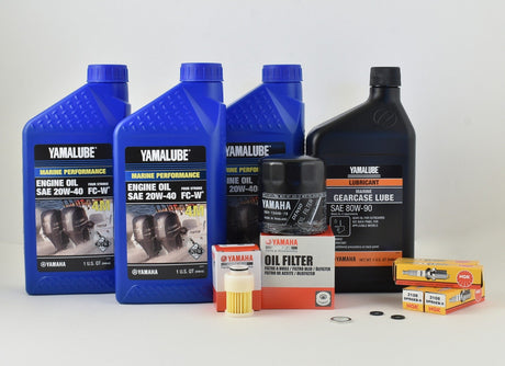 Yamaha F60 100 Hour Service Maintenance Kit - Yamalube 20W-40 - 2005