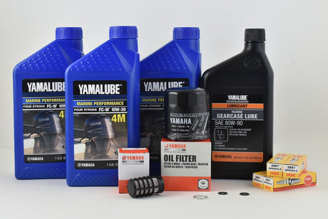 Yamaha F60 100 Hour Service Maintenance Kit - Yamalube 10W-30 - 2002-2004