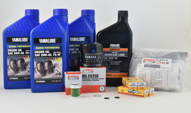 Yamaha T60 100 Hour Service Maintenance Kit with Cooling - Yamalube 20W-40 - 2007-Current