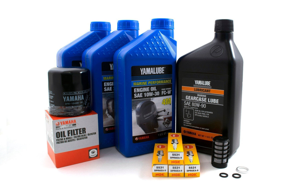 Yamaha F50 100 Hour Service Maintenance Kit - Yamalube 10W-30 - 1995 - 1999