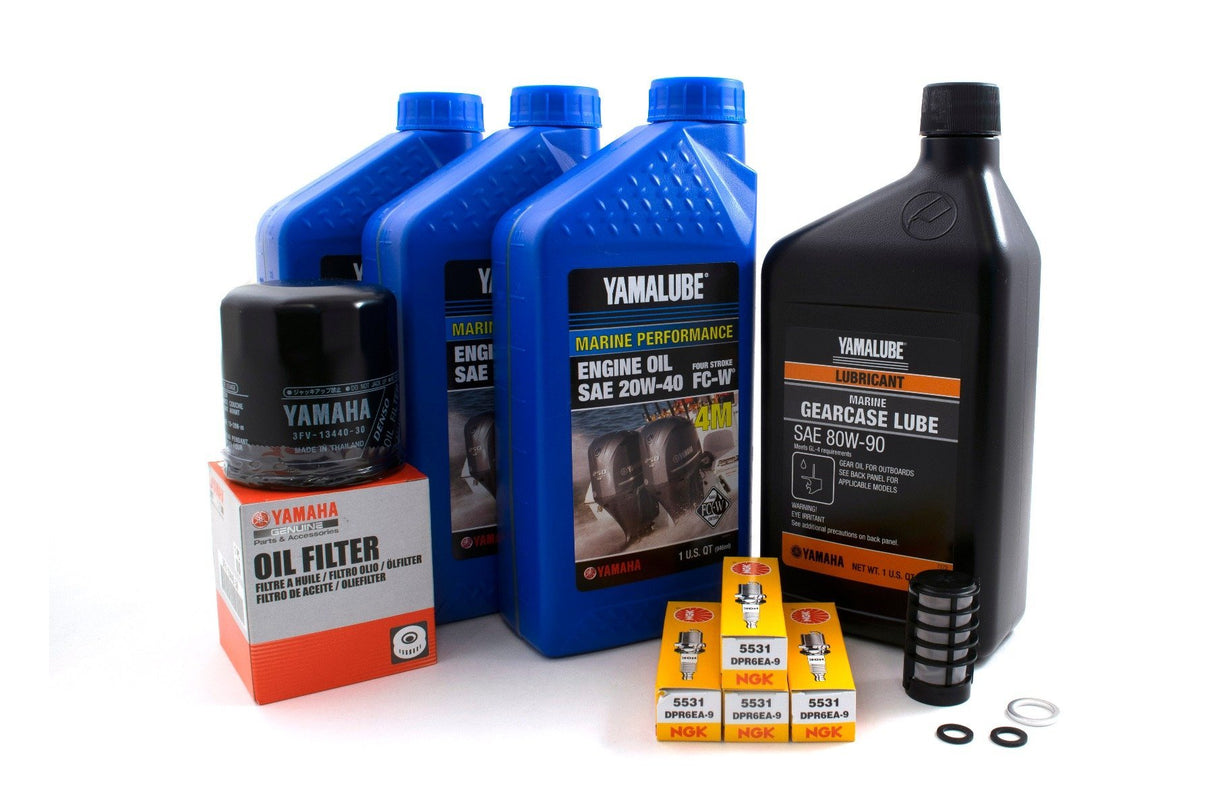 Yamaha F50 100 Hour Service Maintenance Kit - Yamalube 20W-40 - 1995 - 1999