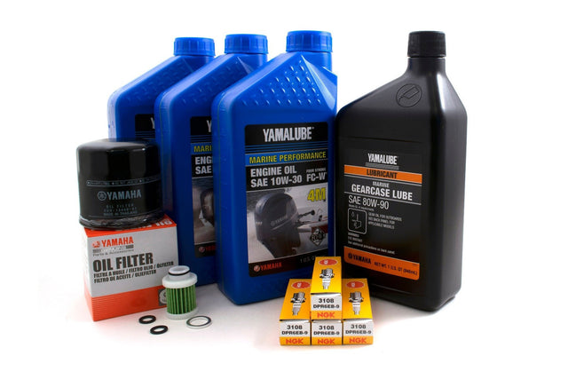 Yamaha F40 100 Hour Service Maintenance Kit Yamalube 10W-30 - 2008-current