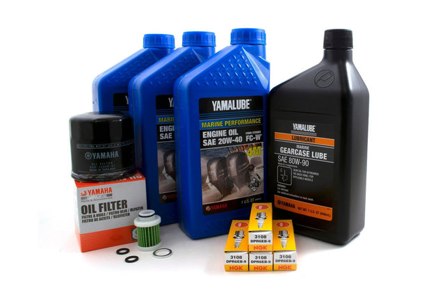 Yamaha F30 100 Hour Service Maintenance Kit Yamalube 20W-40 - 2013-current