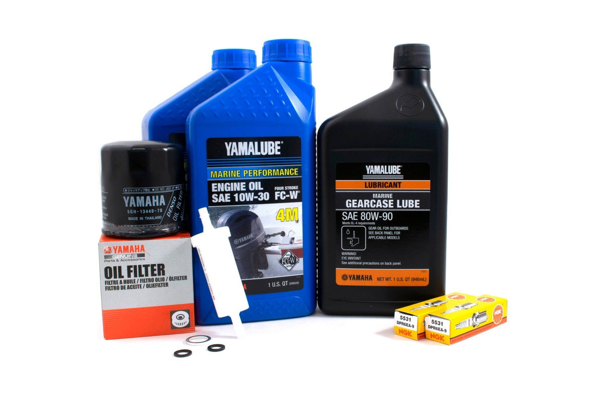 Yamaha F25 100 Hour Service Maintenance Kit Yamalube 10W-30 - 2000-2004