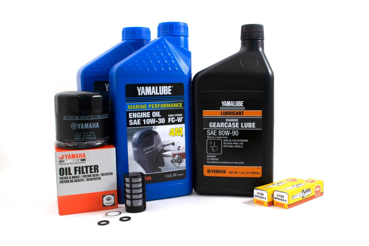 Yamaha F25A 100 Hour Service Maintenance Kit Yamalube 10W-30 - 2009-2019