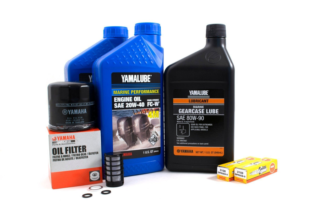 Yamaha F25A 100 Hour Service Maintenance Kit Yamalube 20W-40 - 2009-2019