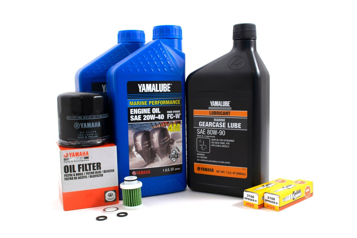 Yamaha F25C 100 Hour Service Maintenance Kit - Yamalube 20W-40 - 2016-Current