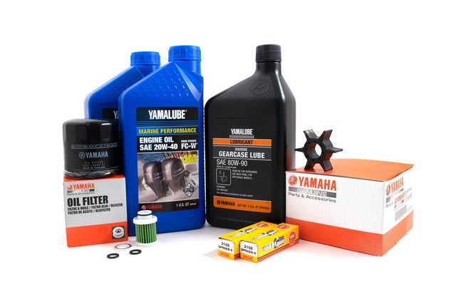 Yamaha F25C 100 Hour Service Maintenance Kit w/ Cooling - Yamalube 20W-40 - 2016-Current