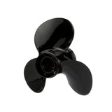 Mercury - Black Diamond Quicksilver Propeller - 3-Blade - 85 to 140 HP Evinrude - Johnson V-4 - 14 Dia. - 13 Pitch - QA3832X