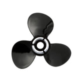 Mercury - Black Diamond Quicksilver Propeller - 3-Blade - 85 to 140 HP Evinrude - Johnson V-4 - 14 Dia. - 13 Pitch - QA3832X