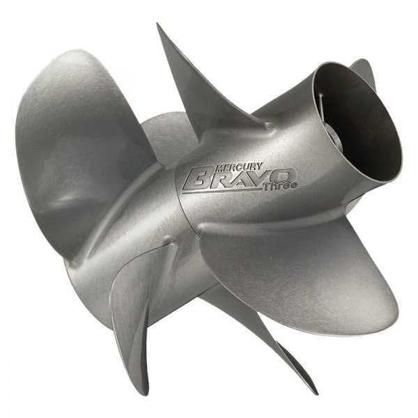 Mercury - Quicksilver Bravo Three Propeller - 3-Blade - Rear Prop Only - 14.4 DIa. - 19 Pitch - 48-8M0123399