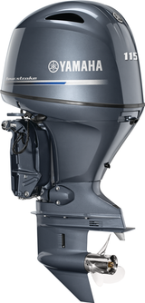Yamaha F115XB Outboard - 25-Inch Shaft | Remote Control | Electric Start | Power Trim & Tilt | Gray