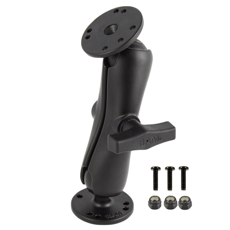 RAM Mount - 1.5" Double Ball Mount with Hardware for Garmin Striker + More - RAM-101-G4