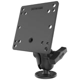 RAM Mount - 4.75" Square Base VESA Plate 75mm and 100mm Hole Patterns with Short Arm Surface Mount - RAM-101U-B-246