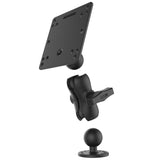 RAM Mount - 4.75" Square Base VESA Plate 75mm and 100mm Hole Patterns with Short Arm Surface Mount - RAM-101U-B-246