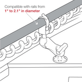 RAM Mount - Trolling Motor Stabilizer with Universal Strap Base - RAM-108U