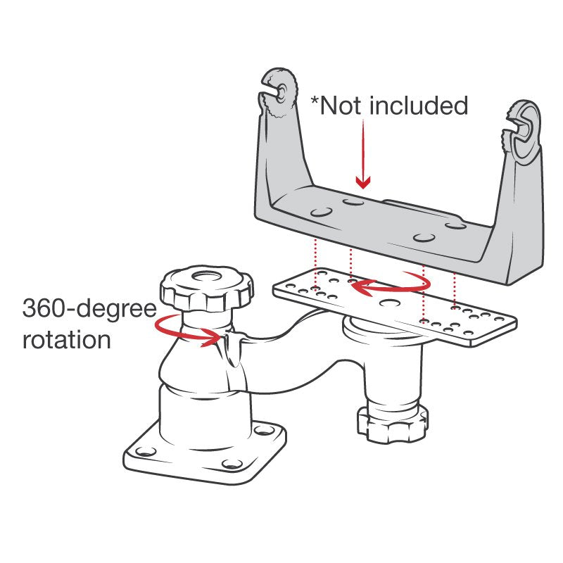 RAM Mount - Flat Surface Horizontal Single Swing Arm Mount - RAM-109HU